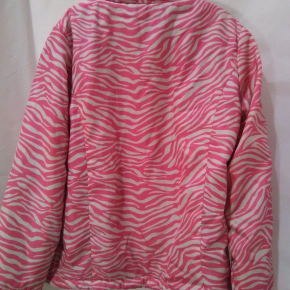 Swiss Tech Girl's  Jacket/Coat Animal Print Color Pink/White Size M 7/8 - Picture 4 of 6